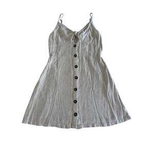 Promesa Dress Womens S Linen Blend Beige Button Front Cami Sundress A Line Mini